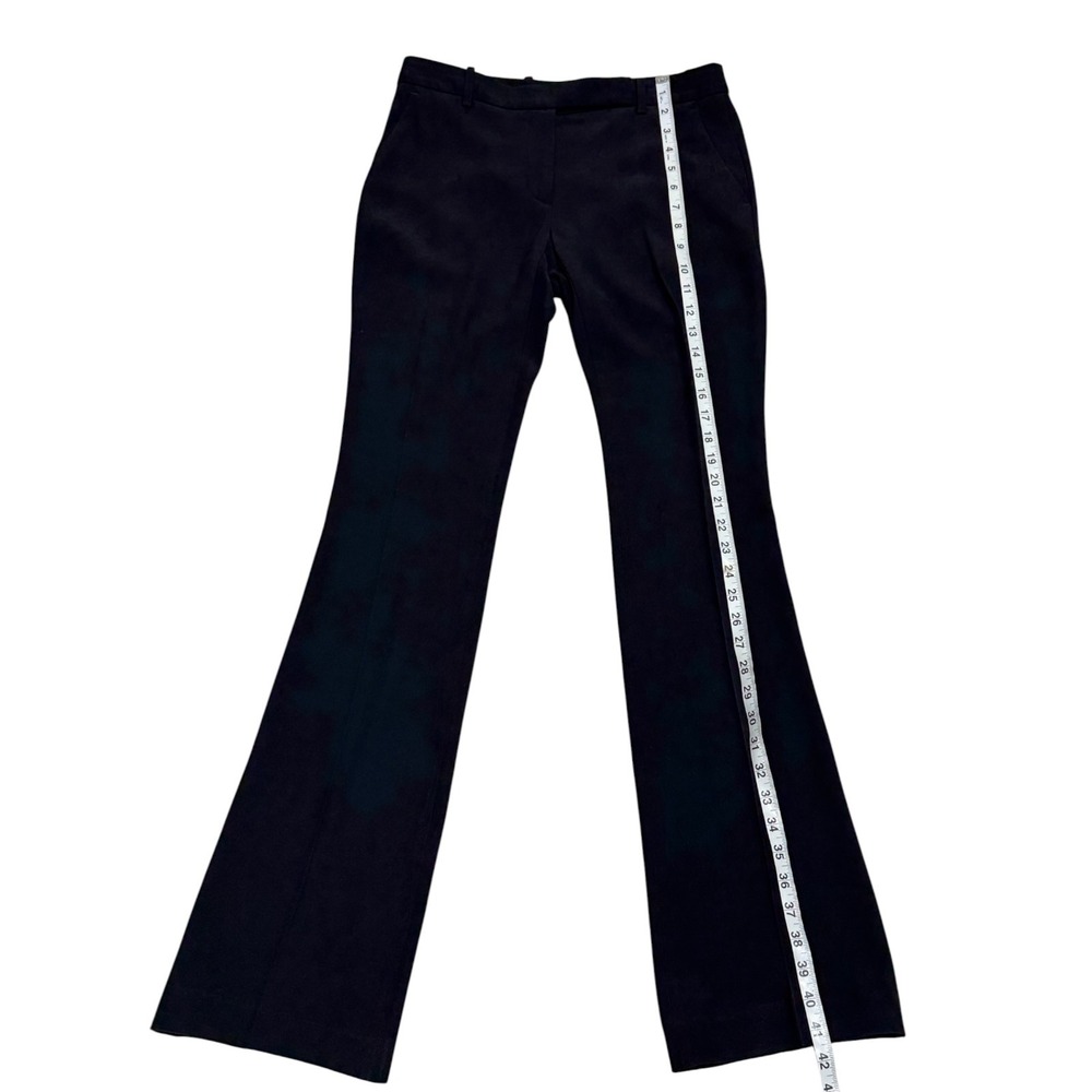 Alexander McQueen Black Crepe Tailored Flared Bootcut Pants IT 38 US 2 Hook Tab - Picture 8 of 10